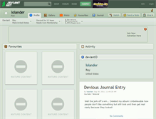 Tablet Screenshot of lolander.deviantart.com