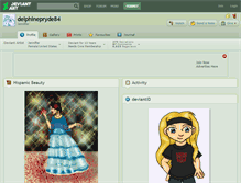 Tablet Screenshot of delphinepryde84.deviantart.com