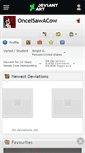 Mobile Screenshot of onceisawacow.deviantart.com