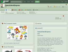 Tablet Screenshot of galacticnerdempress.deviantart.com
