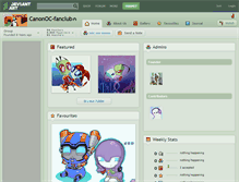 Tablet Screenshot of canonoc-fanclub.deviantart.com