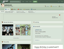 Tablet Screenshot of pokelovers.deviantart.com