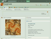 Tablet Screenshot of firelilyfractals.deviantart.com