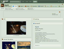 Tablet Screenshot of kaymi.deviantart.com