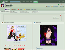Tablet Screenshot of flareonsk8r.deviantart.com