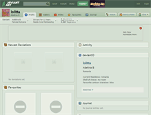 Tablet Screenshot of lolitta.deviantart.com