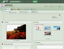 Tablet Screenshot of calenheniel.deviantart.com