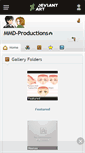 Mobile Screenshot of mmd-productions.deviantart.com