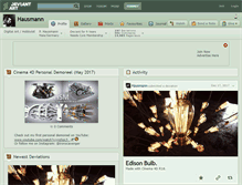 Tablet Screenshot of hausmann.deviantart.com