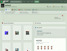 Tablet Screenshot of gothami.deviantart.com