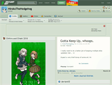 Tablet Screenshot of hirokothehedgehog.deviantart.com