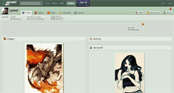 Desktop Screenshot of lyneel.deviantart.com