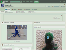 Tablet Screenshot of lenore5k.deviantart.com