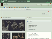 Tablet Screenshot of isdrake.deviantart.com