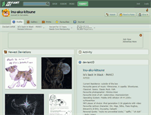 Tablet Screenshot of inu-aku-kitsune.deviantart.com