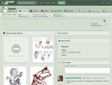 Tablet Screenshot of ferner.deviantart.com