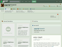 Tablet Screenshot of gaggedgirl-lover23.deviantart.com