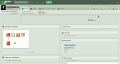 Desktop Screenshot of lightgraphite.deviantart.com