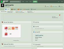 Tablet Screenshot of lightgraphite.deviantart.com