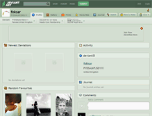 Tablet Screenshot of foksar.deviantart.com