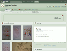Tablet Screenshot of dreamerfoxchan.deviantart.com