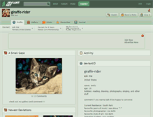 Tablet Screenshot of giraffe-rider.deviantart.com