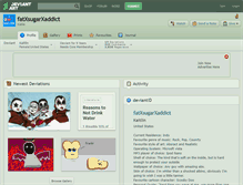 Tablet Screenshot of fatxsugarxaddict.deviantart.com