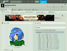 Tablet Screenshot of animelove4ever.deviantart.com