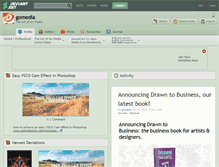 Tablet Screenshot of gomedia.deviantart.com
