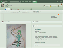 Tablet Screenshot of papillonara.deviantart.com