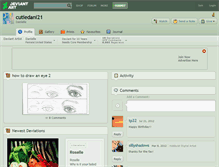 Tablet Screenshot of cutiedani21.deviantart.com