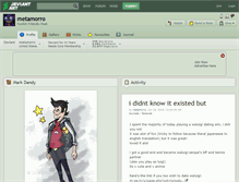 Tablet Screenshot of metamorro.deviantart.com