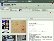 Tablet Screenshot of dannyrosehedgewolf.deviantart.com