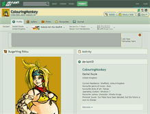Tablet Screenshot of colouringmonkey.deviantart.com