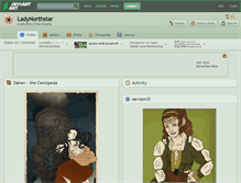 Tablet Screenshot of ladynorthstar.deviantart.com
