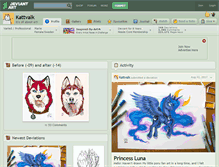 Tablet Screenshot of kattvalk.deviantart.com