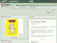Tablet Screenshot of howkercj.deviantart.com