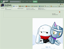 Tablet Screenshot of binoftrash.deviantart.com