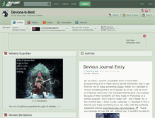 Tablet Screenshot of devona-is-best.deviantart.com