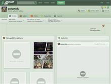 Tablet Screenshot of aokamidu.deviantart.com