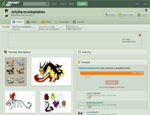 Tablet Screenshot of jellyravenadoptables.deviantart.com