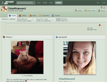 Tablet Screenshot of chloerhiannonx.deviantart.com