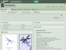 Tablet Screenshot of malcontentious.deviantart.com