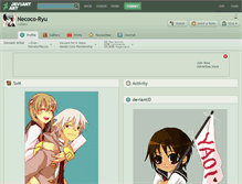 Tablet Screenshot of necoco-ryu.deviantart.com