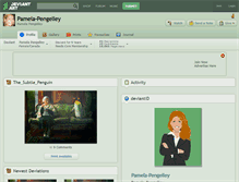 Tablet Screenshot of pamela-pengelley.deviantart.com