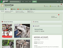 Tablet Screenshot of kemonofangs.deviantart.com