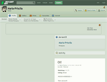 Tablet Screenshot of maria-priscila.deviantart.com