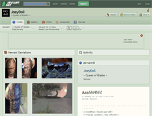 Tablet Screenshot of joeydoll.deviantart.com