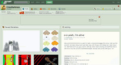 Desktop Screenshot of crossdarkness.deviantart.com