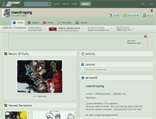 Tablet Screenshot of maestrogang.deviantart.com